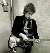 Bob Dylan in studio di registrazione